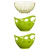 Premier Housewares Strainer and Bowl Set - Lime Green