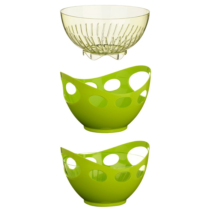 Premier Housewares Strainer and Bowl Set - Lime Green