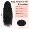 Long Curly Wavy Claw Clip Ponytail Extension 22inch Hairpiece for