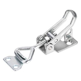 uxcell 1KN Locking Load Iron Pull-Action Latch Adjustable Toggle Clamp with Keyhole