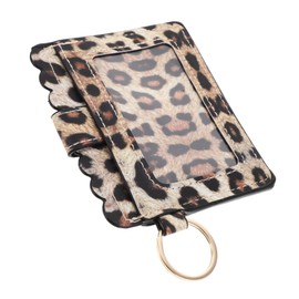 VALICLUD Small Credit Card Holder Card Holder for Women Credit Card Holder for Women Leopard Wallet Card Case Wallet Card Holder Women's Bank Card Card Card PU Leather Student, leopard, rfid wallet