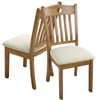 Fuloon Stretch Jacquard Chair Seat Covers Set of 4, Removable