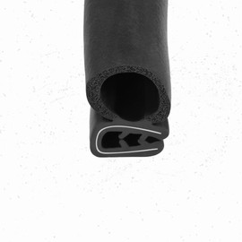 Door Rubber Strip Horizontal Bulb car Door weatherstripping (5 Feet)