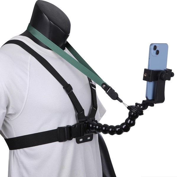 Pure Seek 2-Way Smartphone Action Camera Harness Mount Flexible Arm