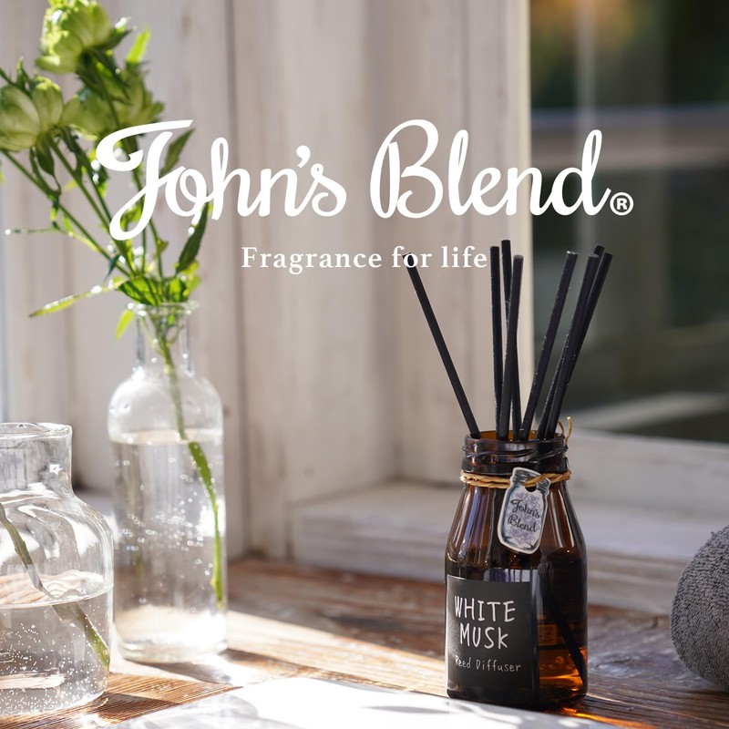 John's Blend Reed Didduser 140 ml White Musk Scent