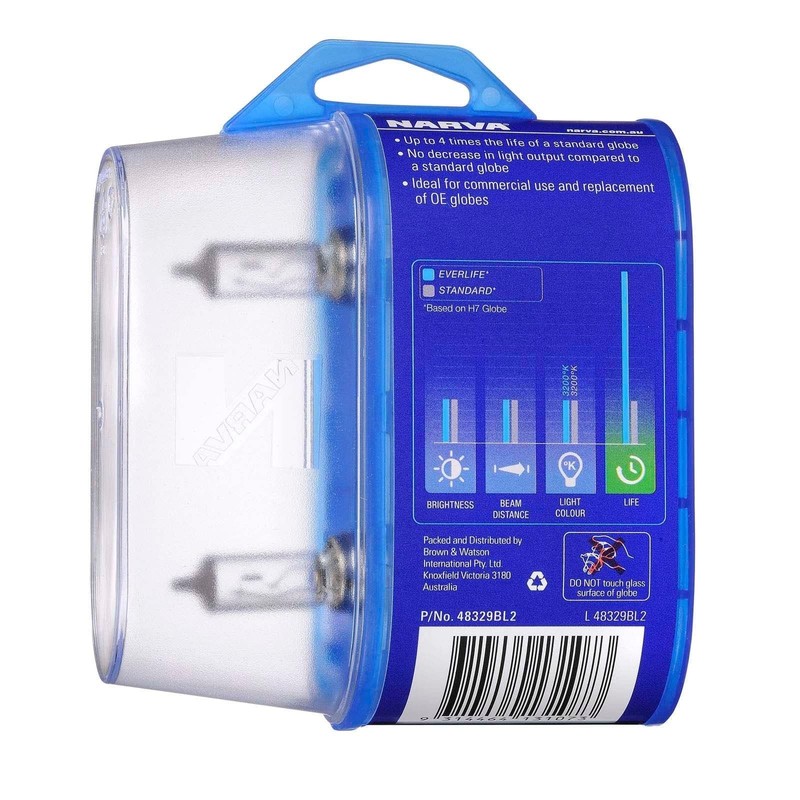 Narva 12V 55W Everlife H7 Halogen Globe