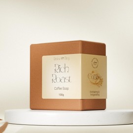 RelaxZing Handcrafted Natural Soaps, Moisturizing and Nourishing Body Soap, Cleanses and Exfoliates, Restores Natural Glow, Rich Roast Coffee