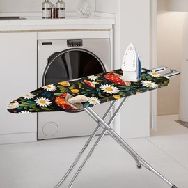 Oamsistay Ironing Board Cover Mushroom Ironing Board Protector Easy to Install and Remove 15" x 54" Heavy Duty Iron Pad Dust Covers Home Aceessories Decorations