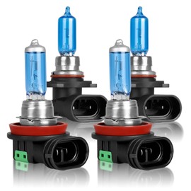 SHENKENUO Fit For GMC Terrain (2015-2020) 9005+H11 High/Low Beam Ultra - High Performance Halogen Headlight Bulbs Combo,Plug-n-Play,Pack of 4