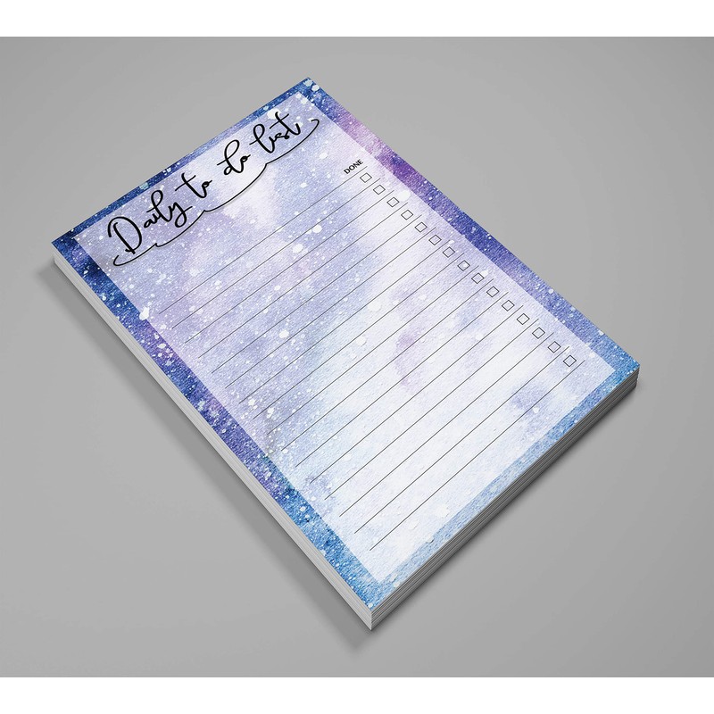 Inkdotpot Daily Planner List Pad Notepads Memo Pad, Undated To-Do