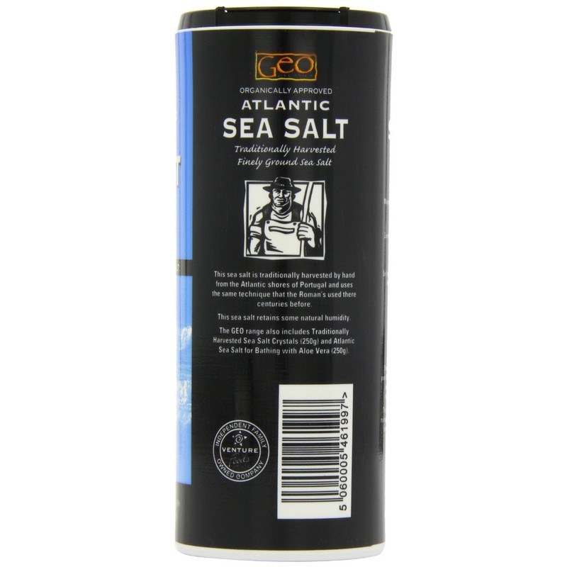 Geo Organics Atlantic Sea Salt Shaker x 12 (Pack of