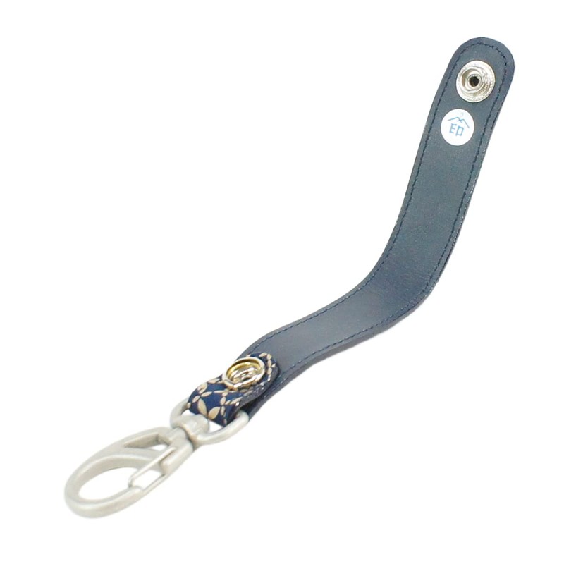 Indenya 4701-14-179 Belt Strap, Key Chain B, Deer Leather, Navy