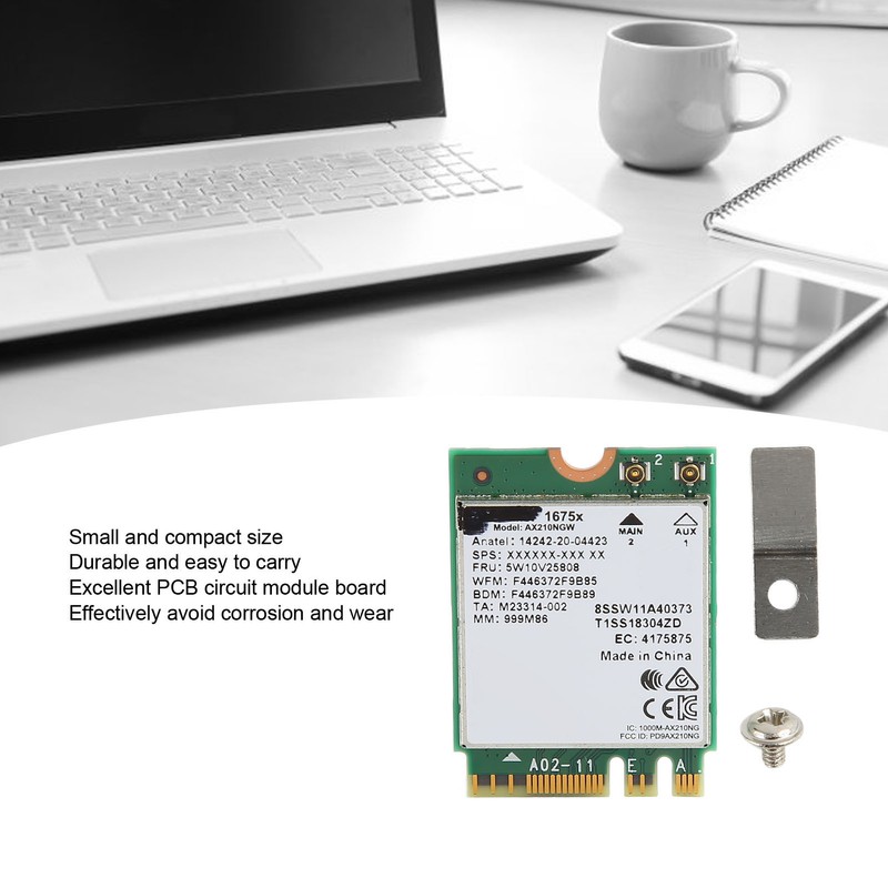 WiFi Card Wireless Tri Band 1675X AX210NGW M.2 NGFF WI‑FI6E