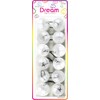 Dream World Ponytail Holder 30 MM Bead Clear 6 Piece