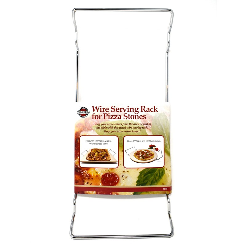 Norpro 5679 Wire Rack for Pizza Stone, Steel, 15" x