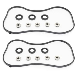 YITHSWAY VS50576R Valve Cover Gasket for 1999-2003 Acura CL TL MDX, 1998-2004 Honda Accord Odyssey Pilot Head Cover Gasket, 12030-P8A-A00 3.0L 3.2L 3.5L V6 SOHC J30A J32A J35A Valve Cover Gasket Set