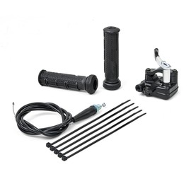 PUCKY New 7/8'' 22mm Thumb Throttle Cable Accelerator Handle Assembly for 50cc 70cc 90cc 110cc 125cc 250cc ATV Quad Go Kart TaoTao Pit Bike (黑色)