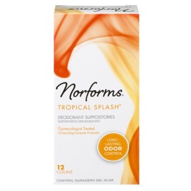 Norforms Suppositories Tropical Splash 12 Count (2 Pack)