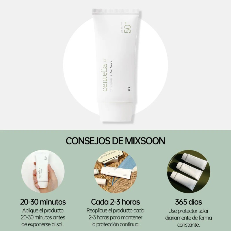Mixsoon Centella Sun Cream Spf50 Bloqueador Protector Solar