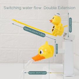 Children's Tap Extender Tap Extender, Suuwwn Cartoon Tap Connector, Plastic Attachment Extender, Tap Extender, 2 Pieces, Tap Extender and Tap Switch Extender
