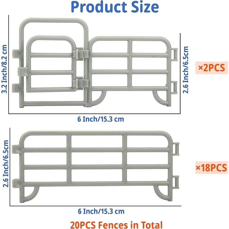 Kids Corral Fence Pasture Panel Gates Horse Farm Pretend Play
