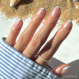 Glamnetic Siren's Cove Press On Nail Collection:_Into Blue