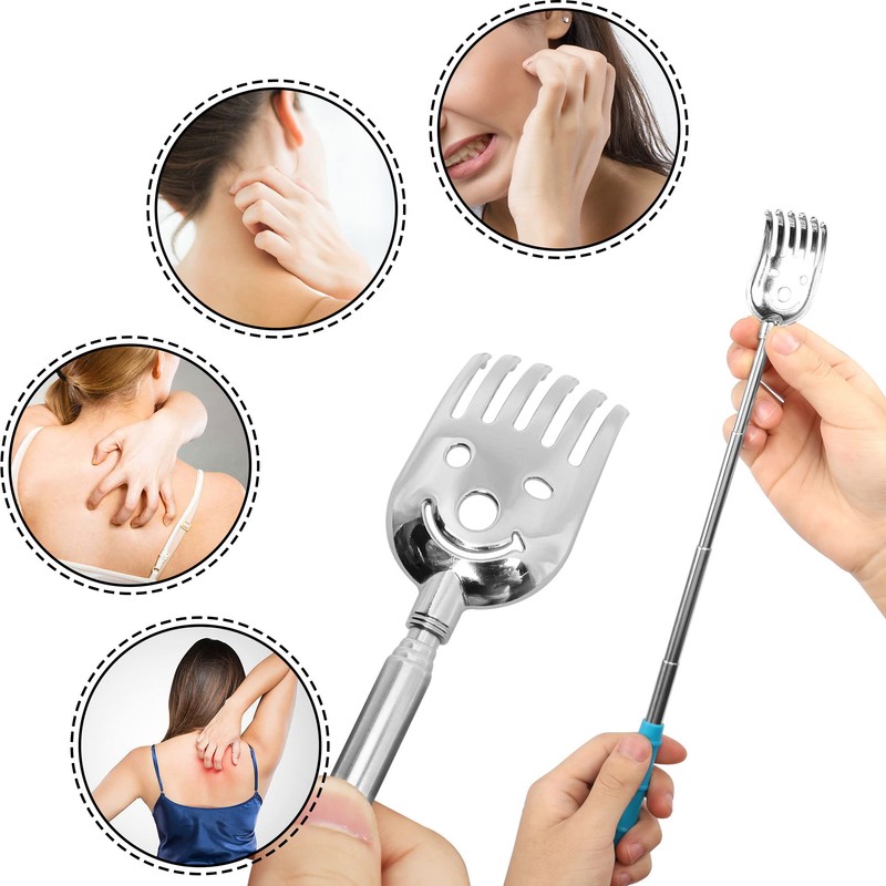 CERRXIAN 5 Pack Telescoping Back Scratcher, Portable Extendable Back Scratcher,