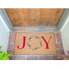 New KAF Home Holiday Coir Doormat with Heavy-Duty, Weather Resistant,