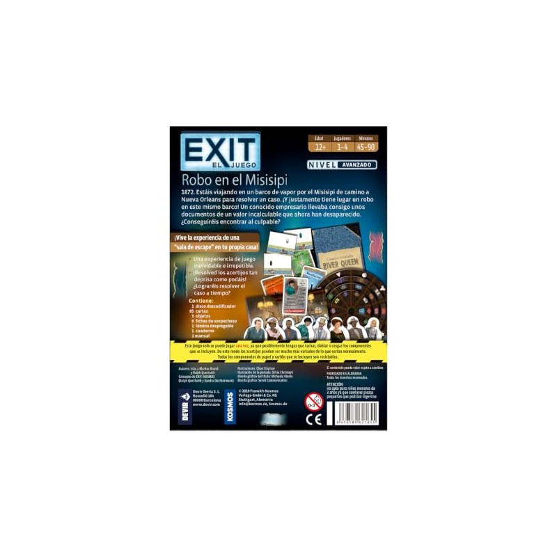 Devir Juego de Mesa Exit 14 Robo en el Mississippi