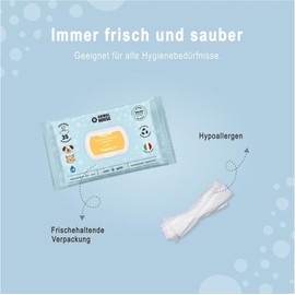 Animal House Scented Wipes 35 Pack: Hypoallergenic and Biodegradable Wet Wipes for Daily Cleaning of Dogs and Cats (35, Vanilla)