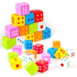 Pack of 24 Cube Erasers, Mini Eraser Set, Novelty Little Dice Eraser Set for Children, Funny Erasers for Children, Students, School, Office Supplies, Stationery