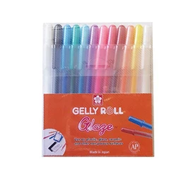 Sakura Gellyroll Glaze Pens Set 12 Assorted Colours