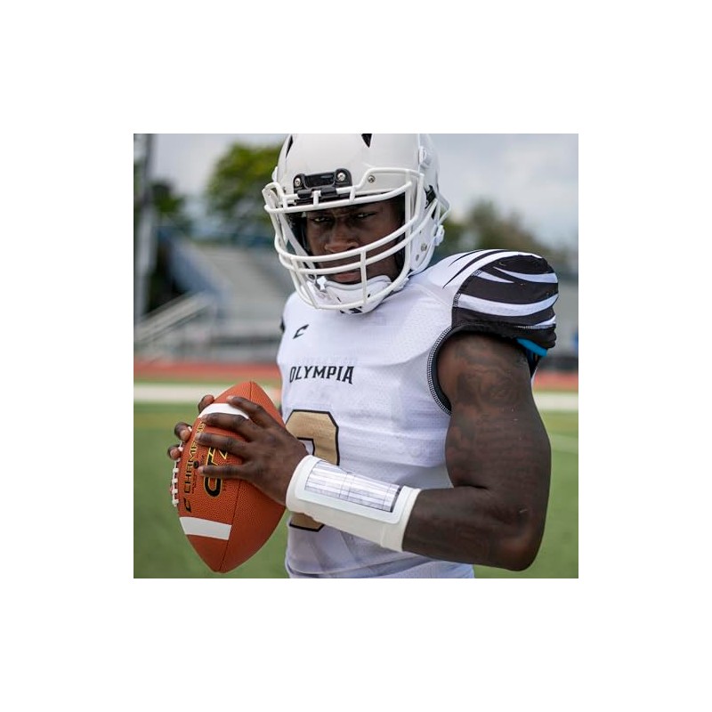 CHAMPRO Triple Wristband Playbook Pee Wee Black,Small