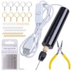 Limnyves 74 Pcs Electric Resin Drill Set with 3 Jaw