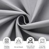 Zdada Grey Round Table Cloth, 230cm/90Inch Large Circular Table Cloths,