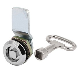 uxcell Cabinet Drawer Metal Safety Guard Square Socket Locking Panel Tubular Cam Lock Lock Set