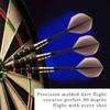 ZEACCT Pack of 10 Integrated Dart Shafts, Plastic Darts Flies,