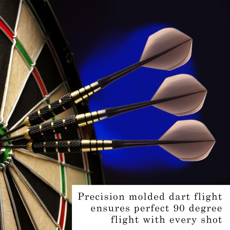 ZEACCT Pack of 10 Integrated Dart Shafts, Plastic Darts Flies,
