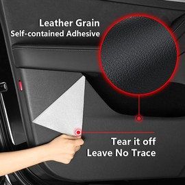 LUNQIN Car Door Anti Kick Pad for 2021 2022 2023 2024 Ford F-150 F150 ，Door Protector Mat ，Anti Dirty Anti Collision Stickers Inner Door Anti Kick Decorative Protection Accessories （Set of 4 Black）
