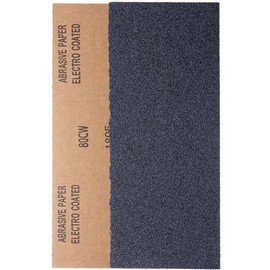 YoiYee 80 Grit Wet & Dry Sandpaper Sheets, 23 x 9.5cm,Medium Abrasive Sand Paper Roll for Wood, Metal, Plastic, Glass, Stone and Wall Sanding, 10 Pack