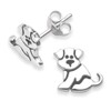 Premium quality - Heather Needham Sterling Silver Dog Earrings -
