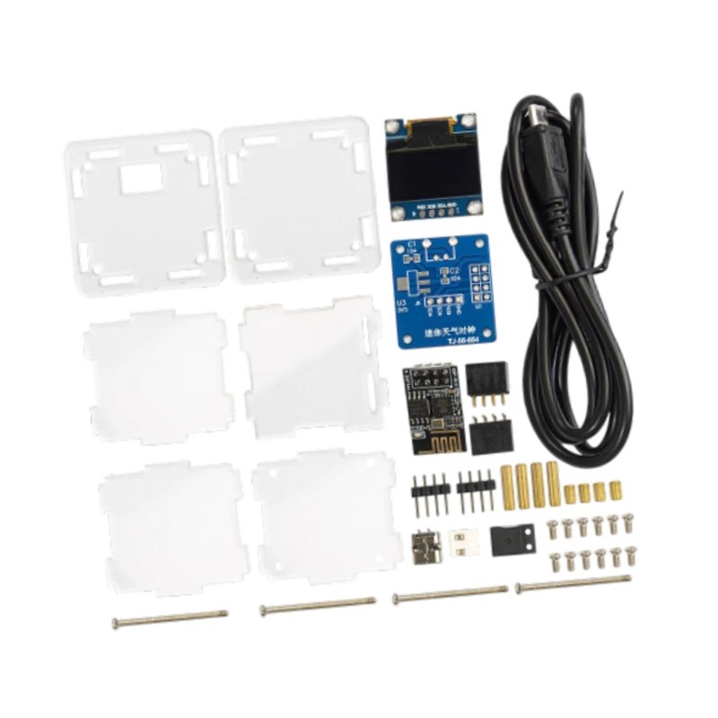WeiLaiKeQi DIY Digital Clock Kit ESP8266 Mini Weather Clock for