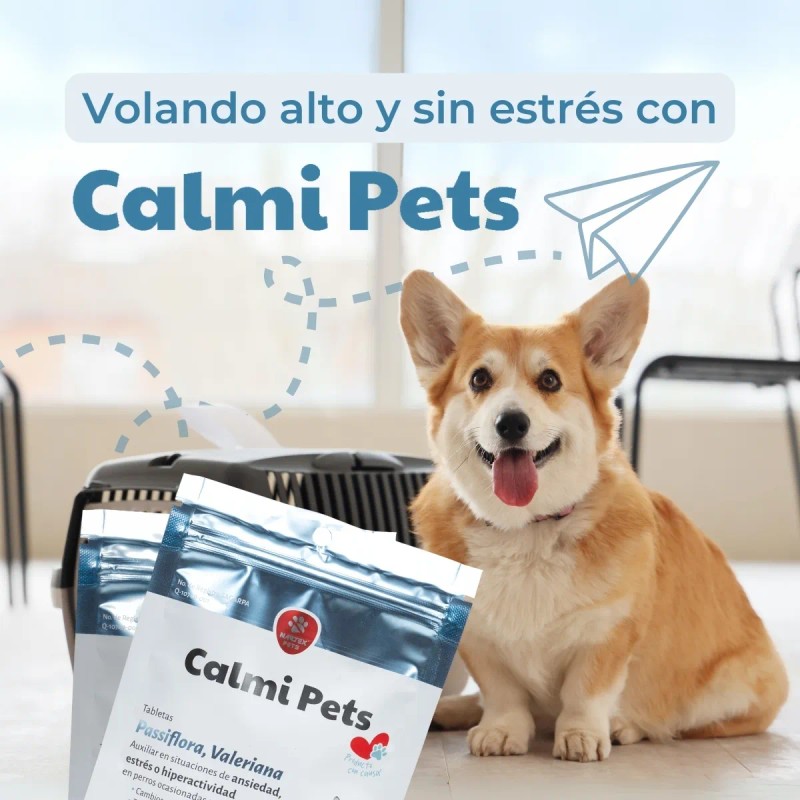 Tabletas Calmi Pets Con Pasiflora Y Valeriana Para Perros