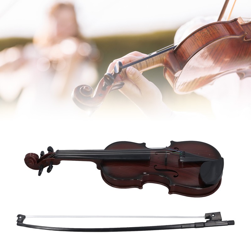 Kids Violin Toy Instrument Realistic Looking Educational Simulation Miniature Violin