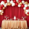10x12 ft Red Backdrop Curtains for Wedding Parties, Wrinkle Free