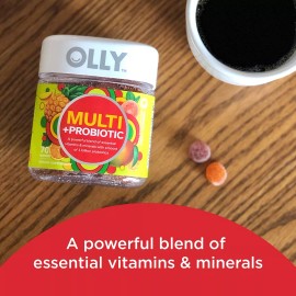Olly Multi Probiotic Gummies 70 Count Daily Vitamins Immune Support Digestive...