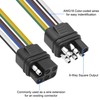 XMSJSIY 6 Way Square Trailer Wire Adapter Extension Cable 6-Pin