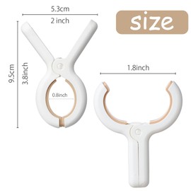 24 Pack Plastic Clothes Pins with Strong Anti-Rust Springs,Heavy Duty Beach Towel Clips,Laundry Clothespins to Keep Your Towel, Clothes, Blankets to Dry on Clothesline and Hanging Rack