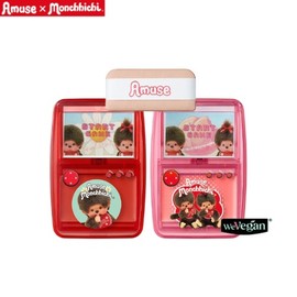 AMUSE Game Station Lip & Cheek Healthy Balm 3g Set 2items [MONCHHICHI EDITION], Color:02 Fig Balm