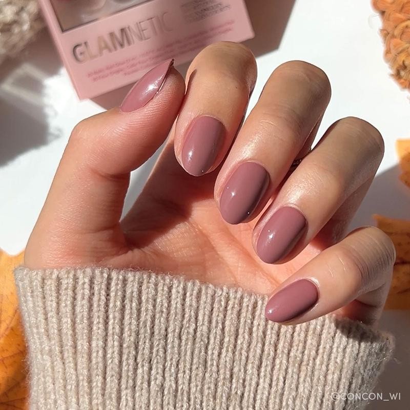Glamnetic Short Oval Press On Nail Collection - Nail Glue